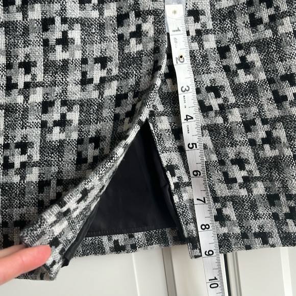 Vintage Y2K Dalia Collection black/grey/white lined pencil skirt. Size US8 - Picture 8 of 11